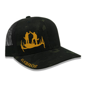 "ElkBros" Hat  - Shadow Camo/Black